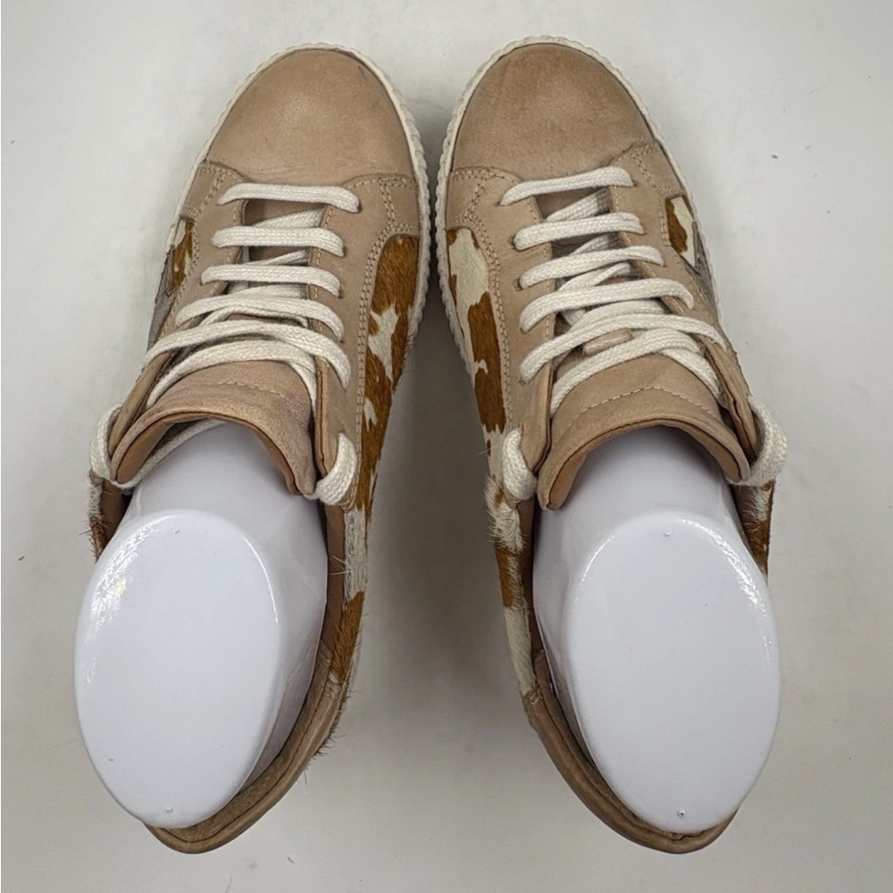 Myra Bag Women's Tan and White Sneakers - Picture 3 of 8